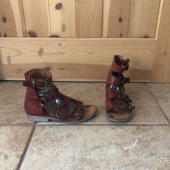 Free people ludlow boot sandals brick boho - Picture 3 of 11